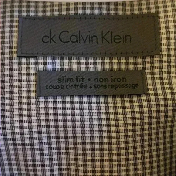 Calvin Klein - Non Iron Slim Fit Dress  Shirt - Picture 4 of 4